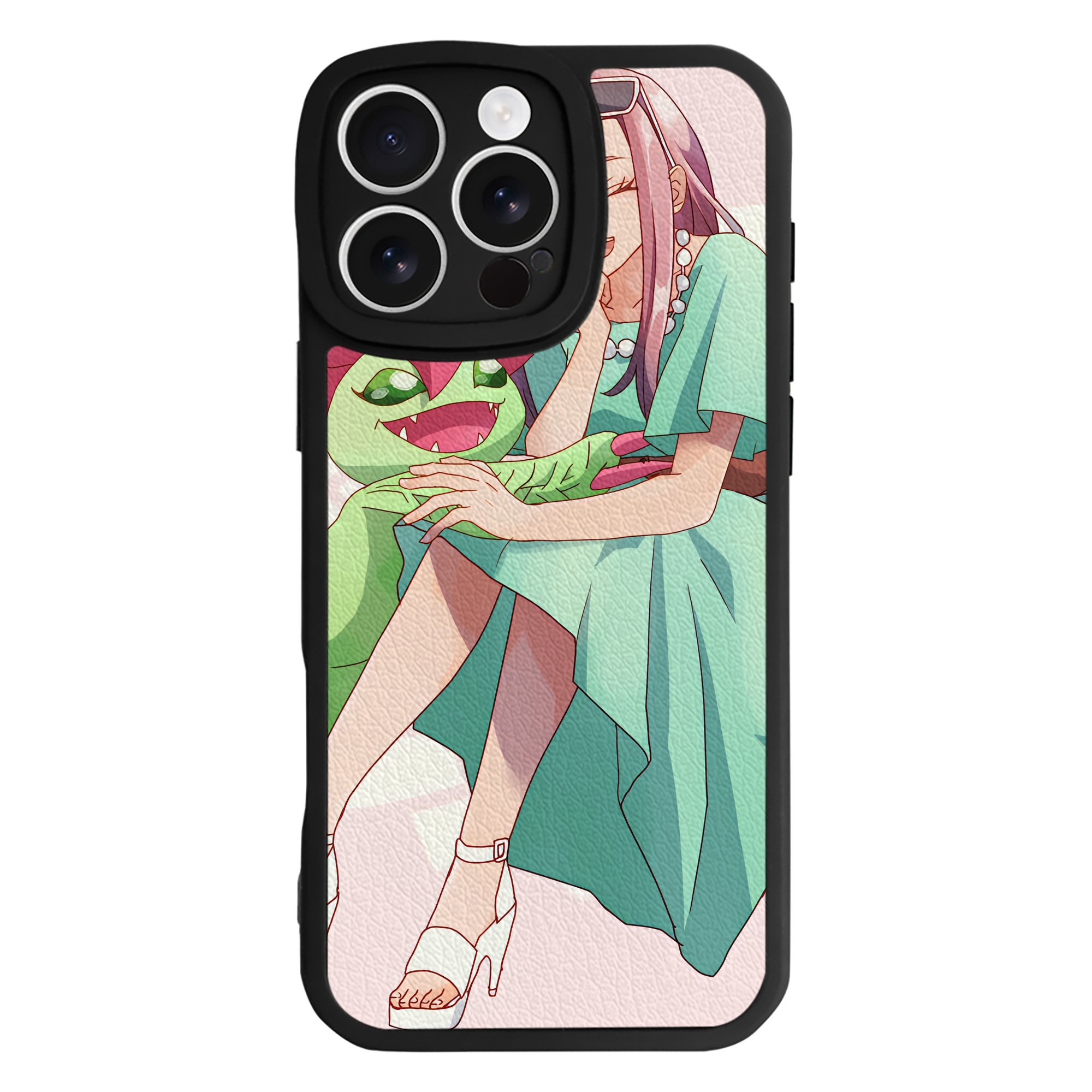 （画像用） Digimon デジタルモンスター/デジモン 【iPhone 16シリーズ対応】シリコンスマホケース（レザー調） 材質：シリコン